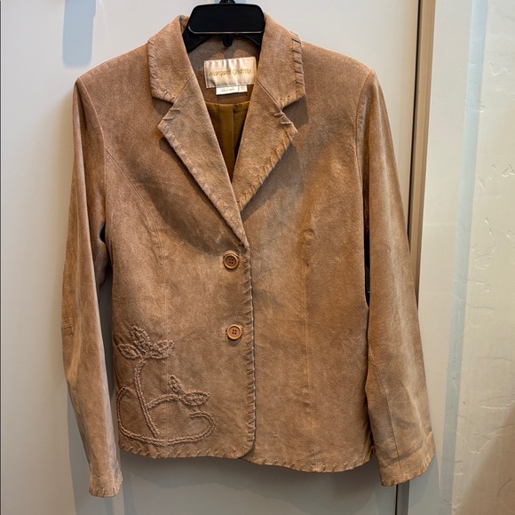 margaret godfrey Jackets & Blazers - Margaret Godfrey Suede Leather Jacket